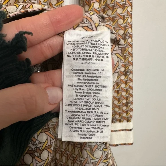 Tory Burch Tassel Tory Tunic Buttermilk Small - Picture 8 of 10